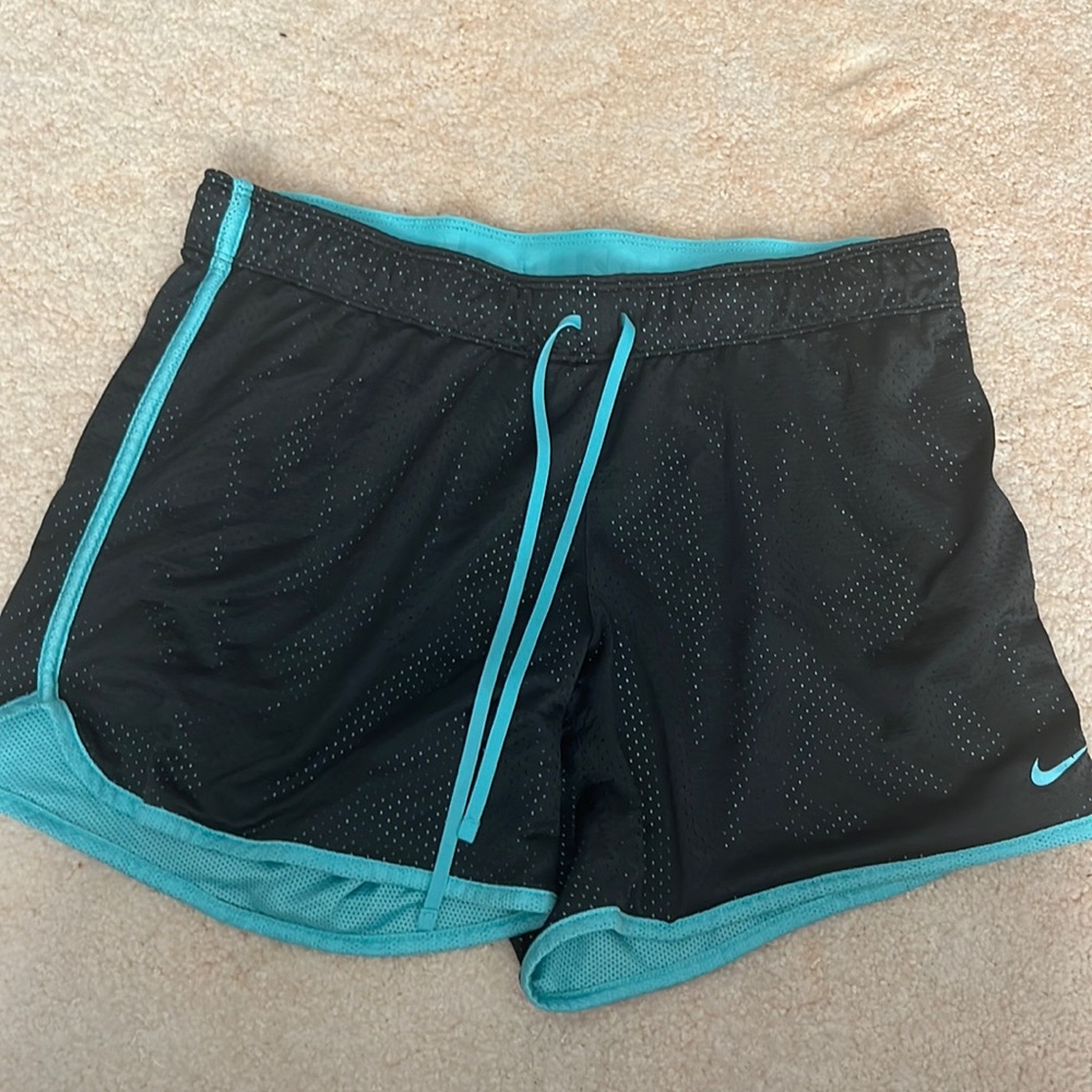 Nike blue and black mesh shorts